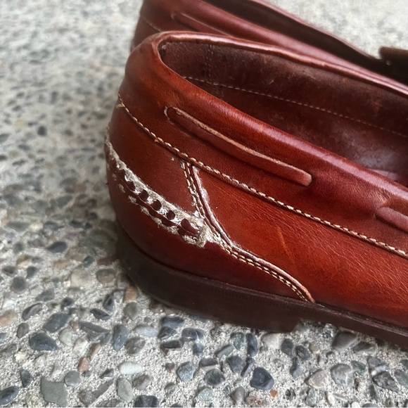 Cole Haan Country Kiltie Tassel Loafers Leather Shoes Men 10M Brown Dress - Picture 2 of 11